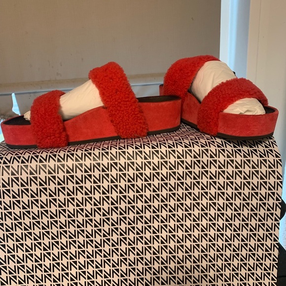 Rag and Bone Evin Red Suede Sandals - Picture 3 of 15